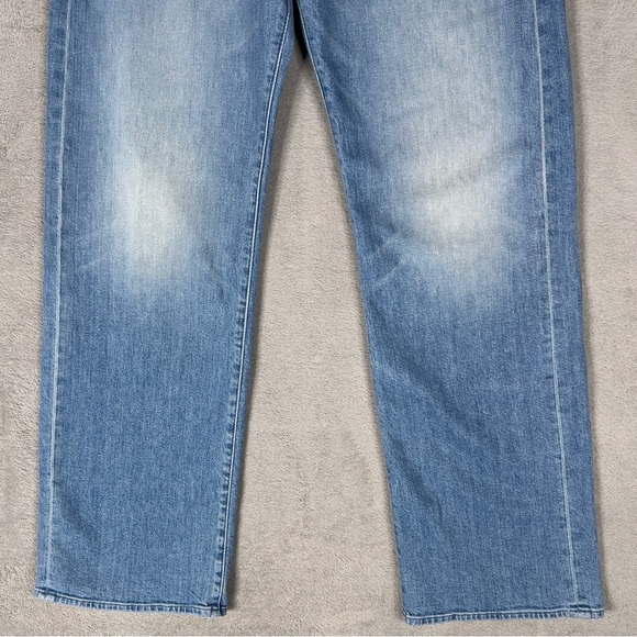 Mother Superior The Lasso Heel Wide Denim Jeans Size 32 How To Talk To A Tiger - Picture 5 of 16